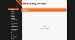 Desktop Screenshot of myheavenlyhavanese.net