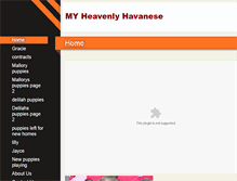 Tablet Screenshot of myheavenlyhavanese.net